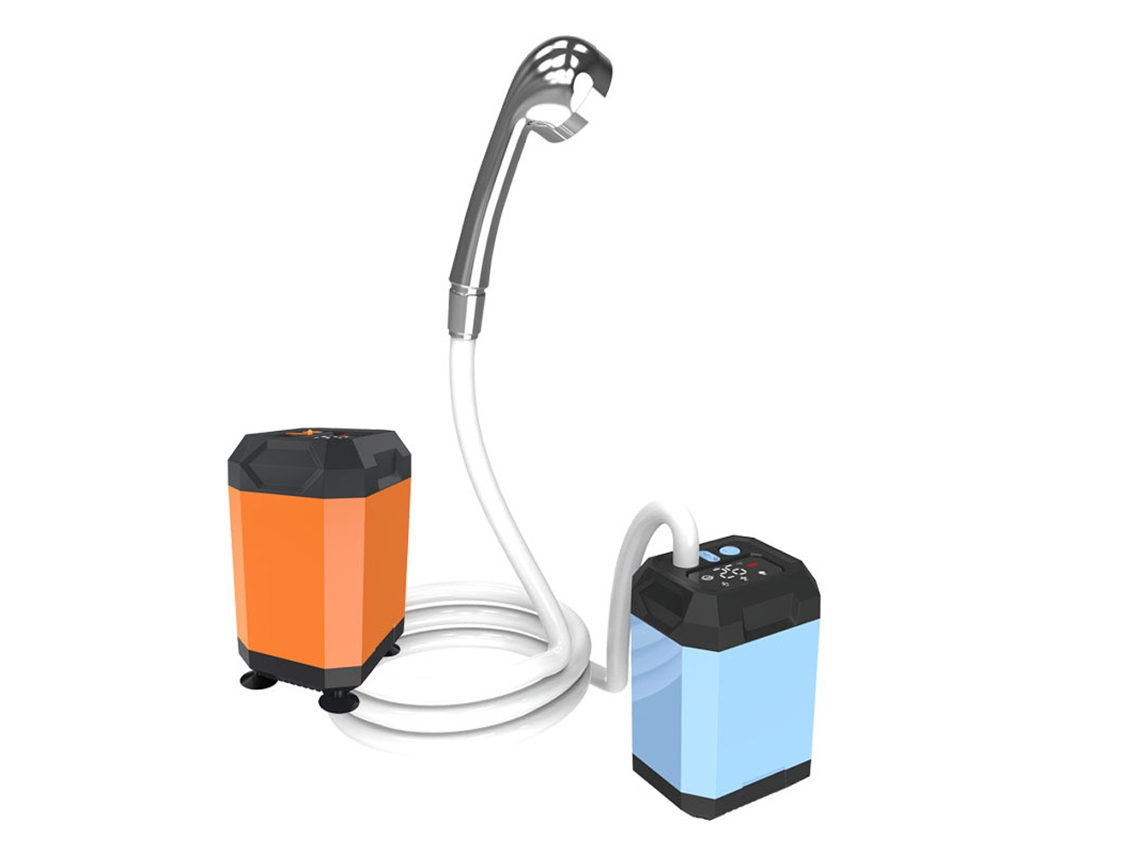 Ducha Elétrica Sem Fio para Camping com Display Digital
