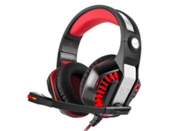 Auscultadores Bluetooth TRUMSEN Gm-2Over Ear Preto Vermelho