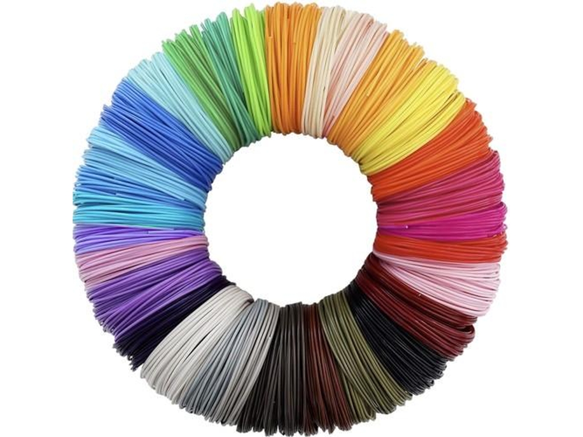 Pacote Com 30 Filamento Pla 3d Penna Kompatibel 1,75 Mm X 3 M Multicolorido Multicolorido Aquaforge