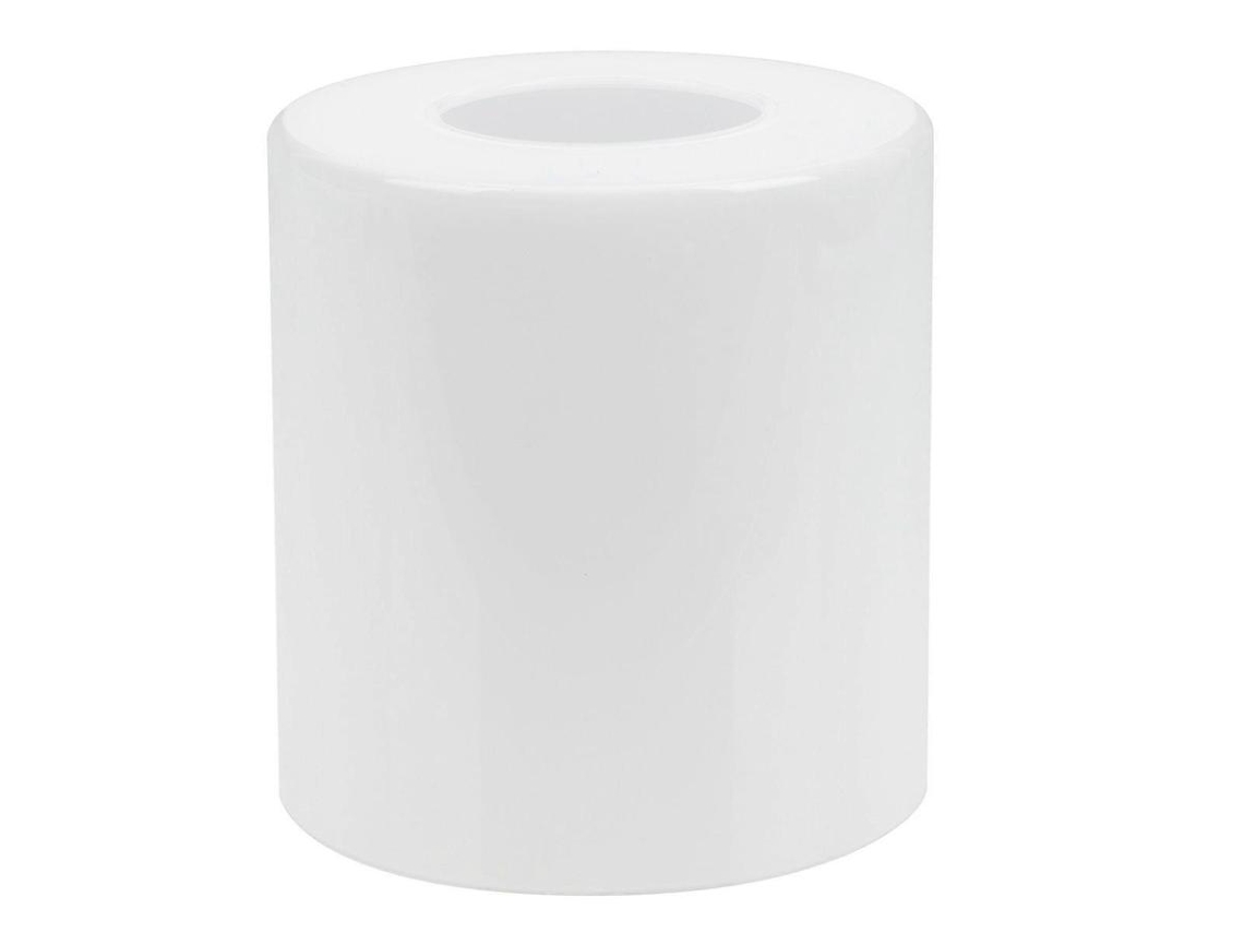 Lurelia Abajur De Vidro Moderno Elegante, Para Candeeiro De Mesa E Chão, Branco, 13x8,8x8,8 Cm
