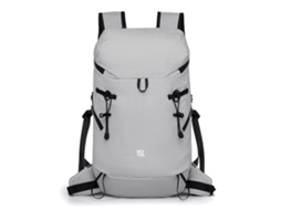 Mochila de caminhada Ao Ar Livre (cinza), resistente à água, leve e portátil.