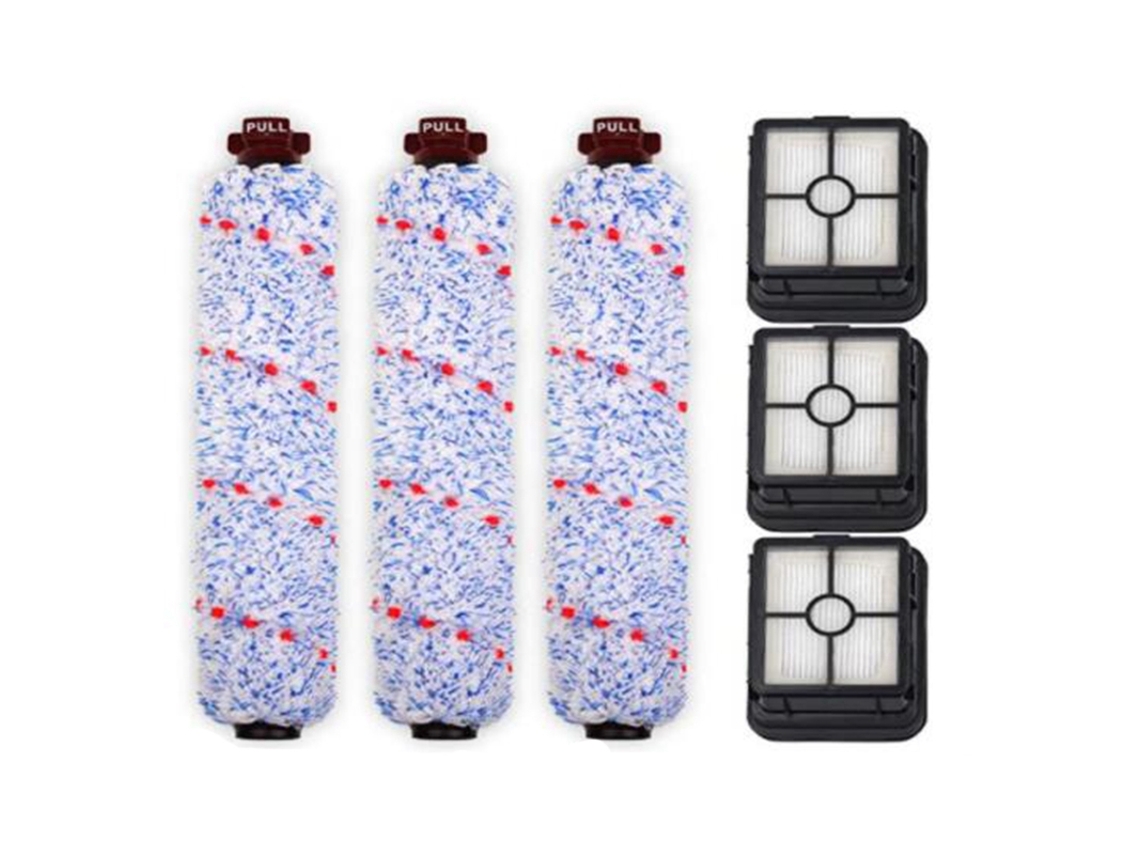 Peças de reposição para aspirador de pó bissell crosswave pet pro crosswave sem fio, rolos de escova multisuperfície e filtros