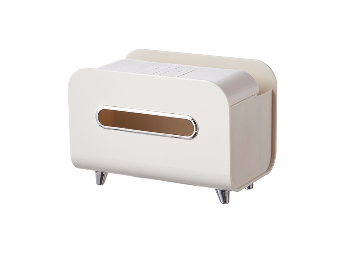 Caixa Dispensadora de Papel Toalha Facial, com Mola Interna, Anti derrapante, Abs, Azul, Retro