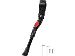Suporte Lateral Alumínio Ajustável Preto 24 27 com Pé Borracha Antiderrapante para Bmx/700c/mtb ZYBLSSBB