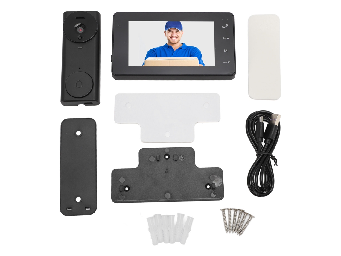 Sistema De Intercomunicação Com Vídeo Wifi, Campainha Visual Com Câmera
