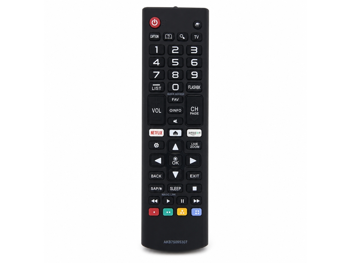 Comando À Distância Para Tv Compatível Com Lg Akb75095307, Teclas Netflix E Amazon