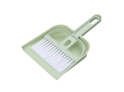 Baok-set De Vassoura E Raspador Mini Para Limpeza De Escritório Mesa Cor Verde Nórdico
