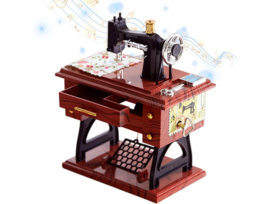 Mini Caixa De Música Ornamental Com Manivela | Com Tapete
