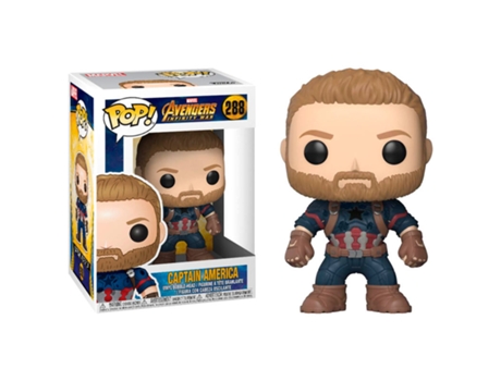 Figura Pop Marvel Vingadores Guerra Do Infinito Capitão América Funko