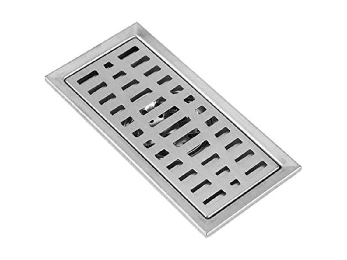 Rejilla De Desagüe De Acero Inoxidable Rectangular Para Cocina 20x10x7cm Pmn