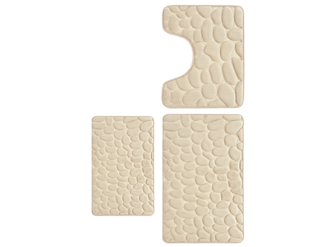 Tapete De Banheiro Com Espuma De Memória Macia Antiderrapante Absorvente De Água 16x24 Polegadas