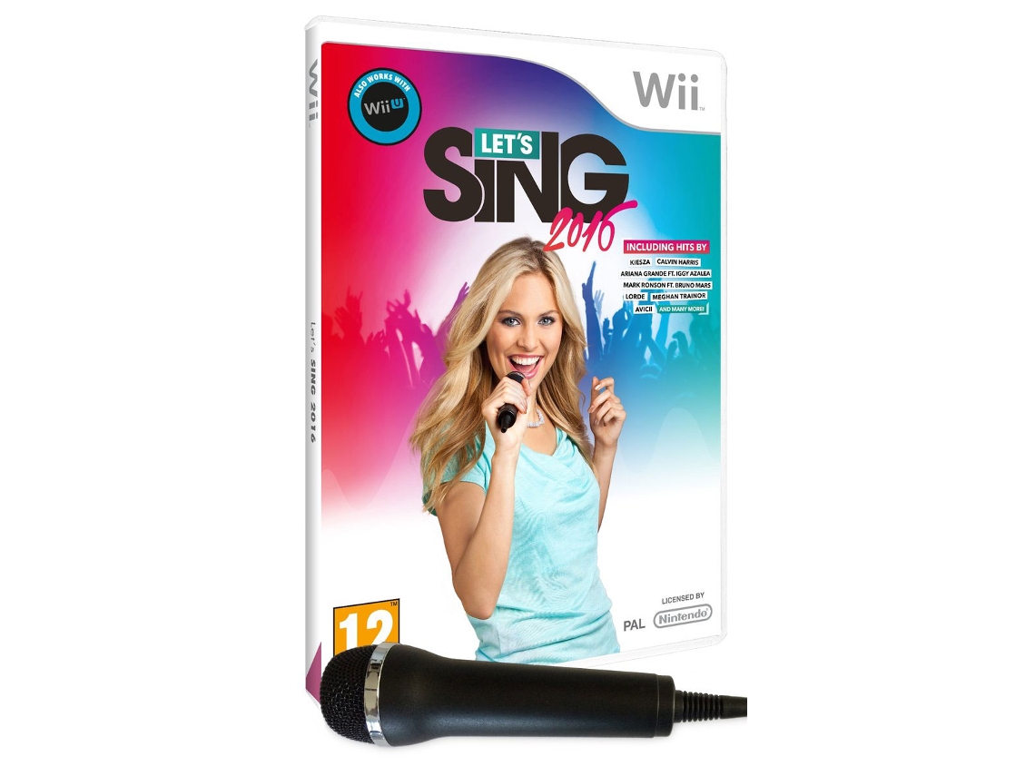 Jogo Nintendo Wii Let's Sing 2016 + 1 Micro