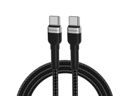 Cabo Usb-c Wozinsky Wnbcc1 65w Pd 1m Preto - Alta Velocidade De Carregamento
