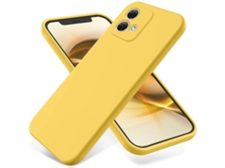 Capa Para Celular Em Silicone Sólido E Líquido, Totalmente À Prova De Quedas.amarelo Brilhante - Moto G9 Play/g9 /e7 Plus