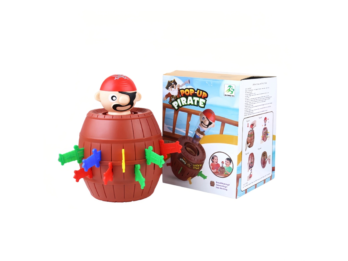 Jogo De Tabuleiro Clássico Pop Up Pirates Para Crianças, Ideal Para Famílias E Pré Escolares, Meninos, Meninas E Adultos De 4, 5, Aquaforge