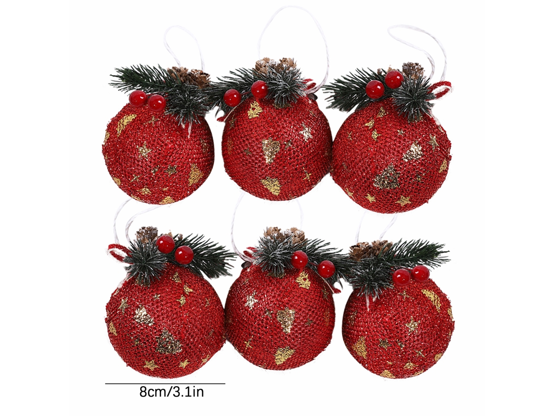 Laxiscreed Bola De Natal Decorativa Em Tecido Para Decoração Festiva E Ambiente Acolhedor