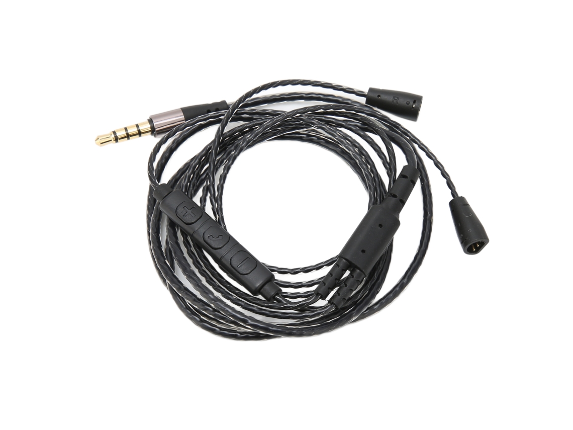 Cabo De Áudio Para Fones De Ouvido Ofc Com Controle De Volume E Microfone Para Ie 8 Ie 80
