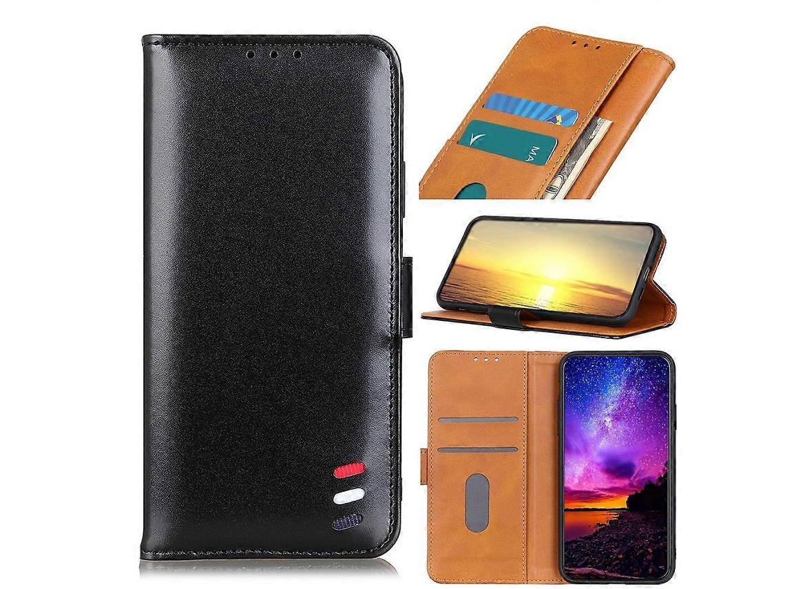 Capa De Couro Pu Com Textura Perolada Em 3 Cores, Fecho Magnético, Abertura Horizontal, Compartimentos Para Cartões, Carteira E Suporte Para Celular,