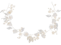 Acessórios de cabelo florais elegantes para casamentos, enfeites de cabeça para noivas.