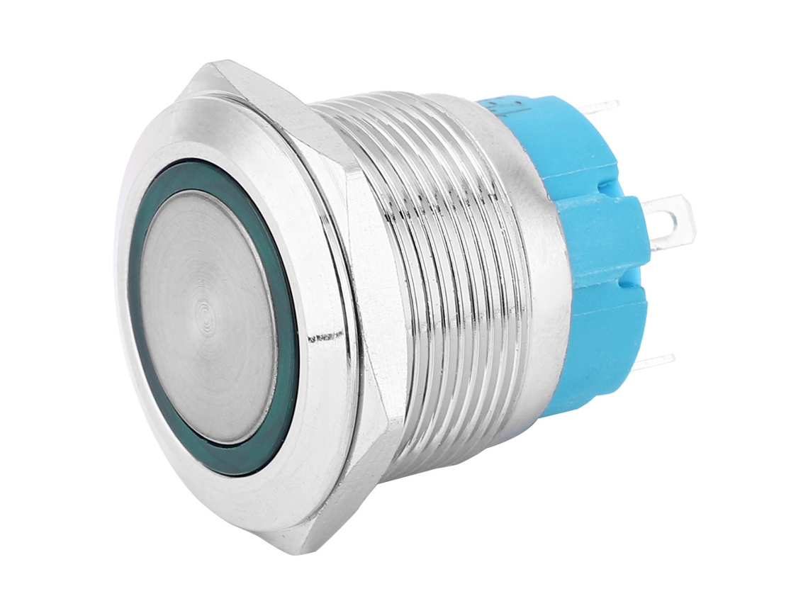 Botão De Controle Com Iluminação De Anel, 4 Pinos, Compatível Com Veículos E Barcos, Laxiscreed