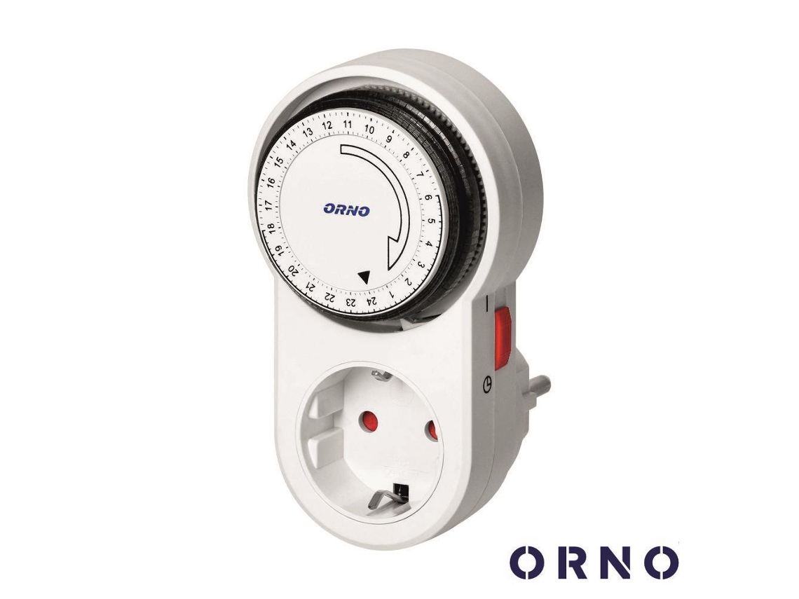 Temporizador Analógico Ajustável 24h ORNO