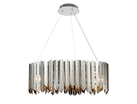 Luminária De Teto Pendente Toollight App1763 8cp Cromo