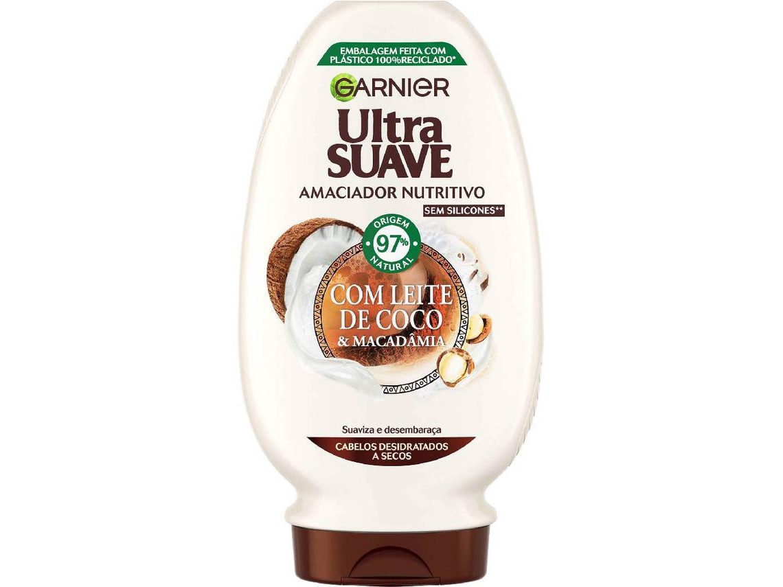 Condicionador Ultra Suave Leite de Coco e Macadâmia GARNIER emb. 200 ml