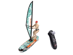 Barco Rc Amarelo Nº 2.4g, Veleiro Colorido com Vela Oscilante, Utilização em Piscinas, Modelo Brinquedo Veículos Subaquáticos Equilíbrio. MDUG