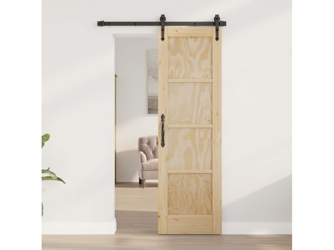 Vidaxl Porta Interna 61 X 198,5 Cm Contraplacado Natural