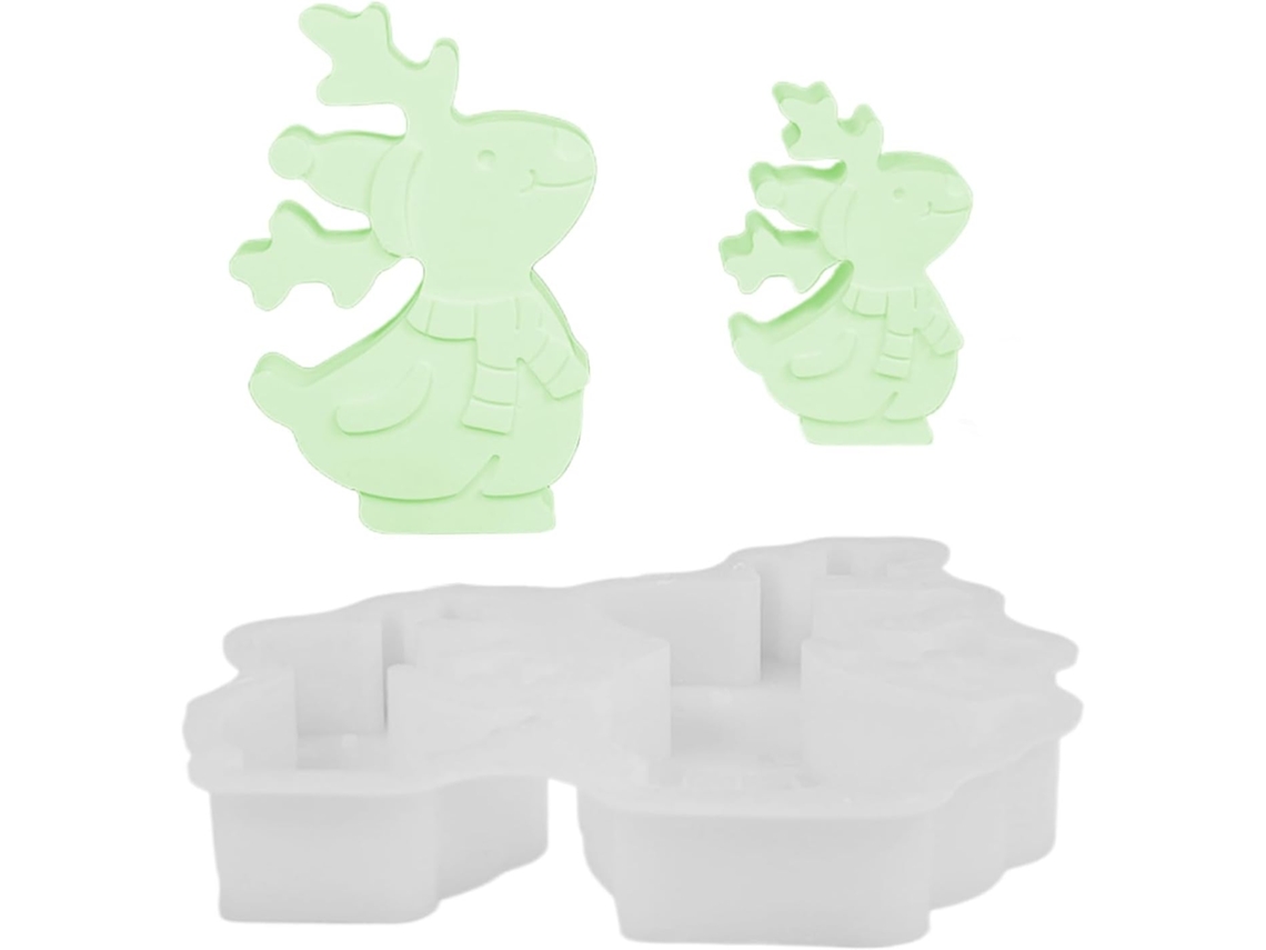 Moldes De Silicone De Natal - Molde De Rena