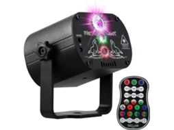 Último Modelo De 2025 Dj Disco Stage Party Light, Led Sound Activated Laser Light Rgb Flash Strobe Projector Com Controle Remoto Para O Natal
