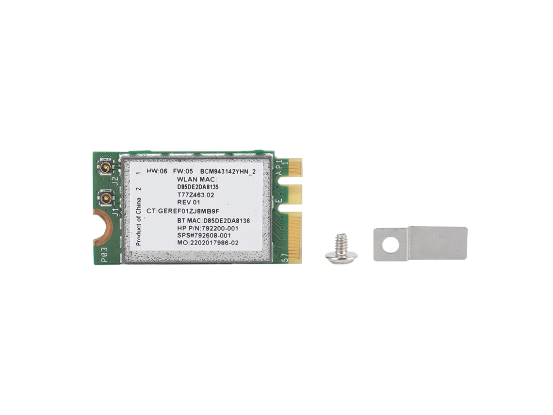 Placa De Rede Sem Fio Ngff M.2 Bcm943142yh 150mbps Para Notebook Hp 240/245/246 G4