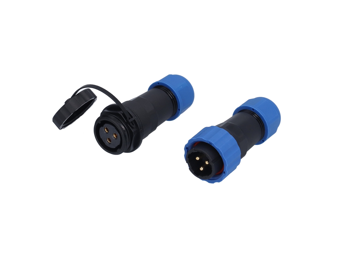 Conector aéreo plug socket Ip68 impermeável macho e fêmea Sp20 3 pinos 380v S/MARCA