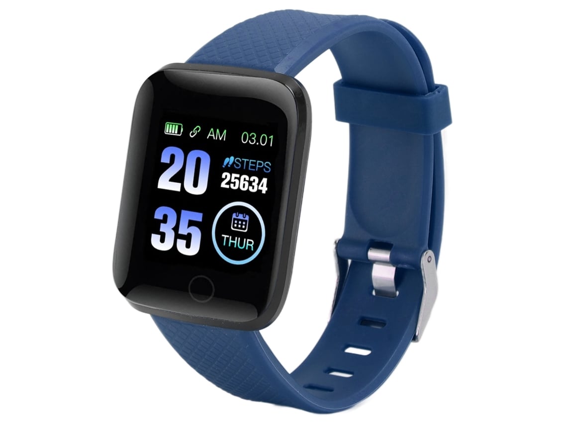 Relógio Inteligente 116 Plus Tela Tft 1.3 Polegadas Ip67 Azul