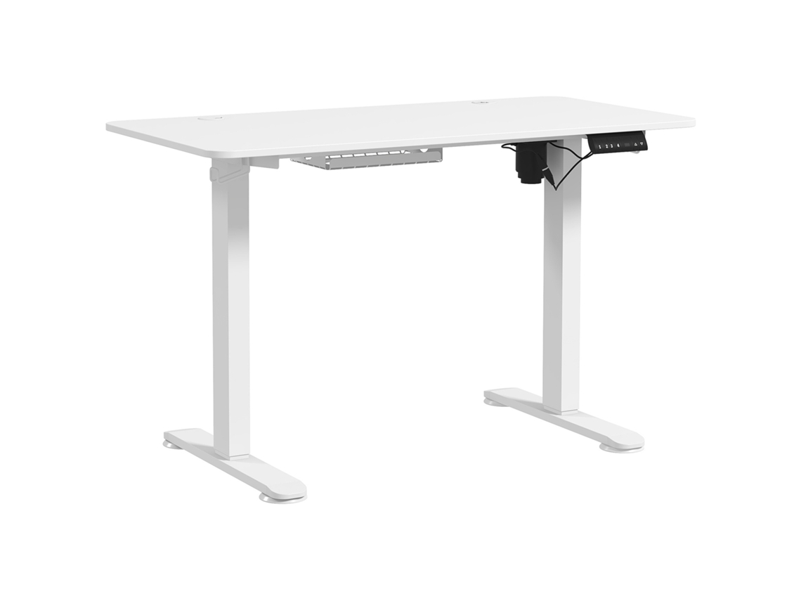 Mesa Em Pé, Altura Regulável, 120x60x72-116cm, Branca