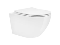 Sanita Suspensa na Parede com Nano Revestimento Branco Suave e Sem Aro LUXEBATH