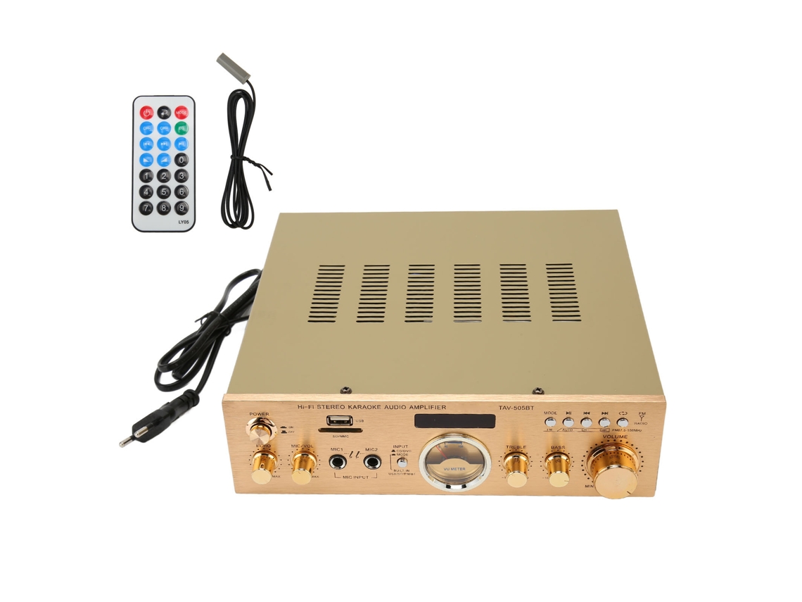 Amplificador Bluetooth Hifi Com Controle Remoto