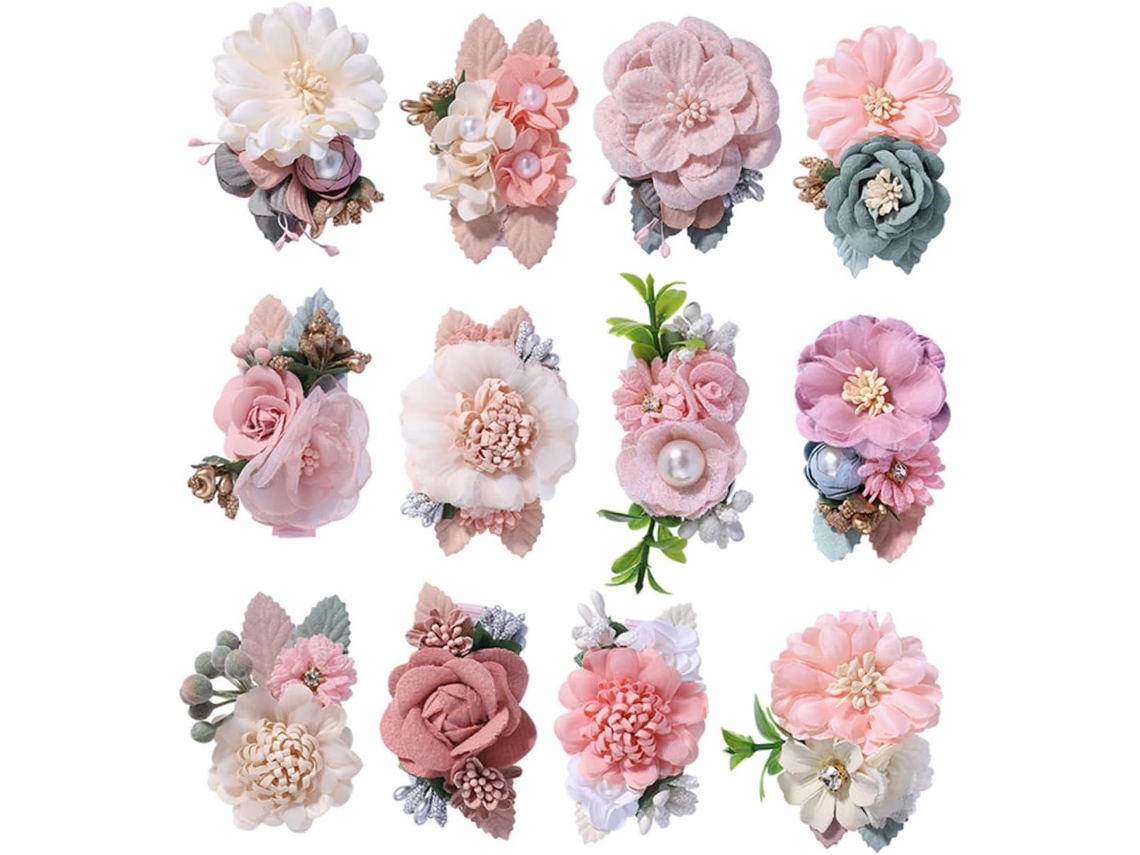 Presilhas Florais Para Meninas, Estilo Adorável.