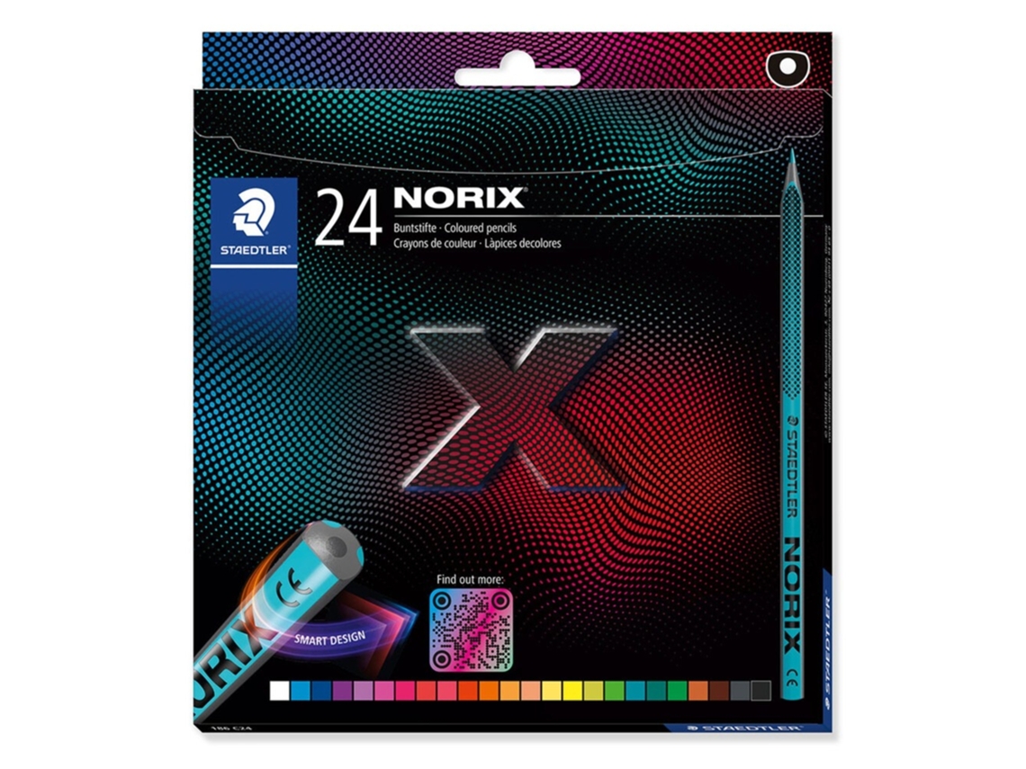 Lápis de Cor STAEDTLER Norix, 24 Cores