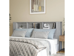 Mesilla de noche 220x18,5x104,5 cm Gris Sonoma