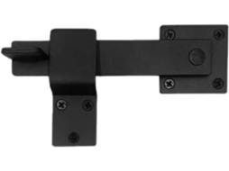 Fechadura De Aço Inoxidável Espessado, 6 Polegadas, Preta, Com Furo De 10mm Cadeado, Portas E Armários
