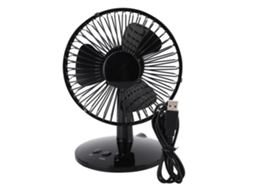 Laxiscreed Ventilador De Escritório Mini Usb, Silencioso, Econômico E Oscilante Em Preto