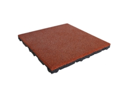 Azulejo de Borracha 75 Mm 50 X 50 Cm Vermelho IVOL