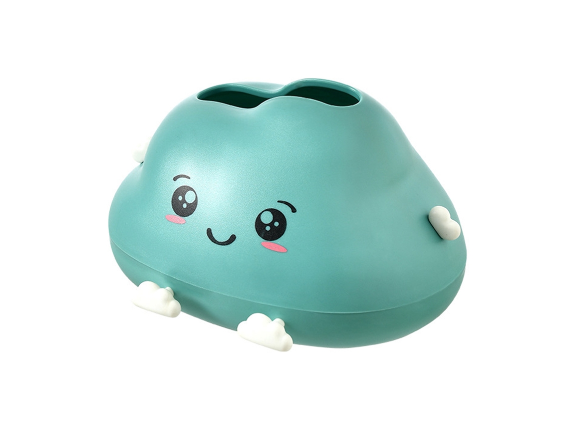 Caixa de Papel Higiênico Nuvem Decorativa S/MARCA Cute para Sala Quarto Escritório Azul Esverdeado
