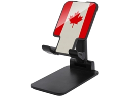 Suporte Ajustável Para Celular Com Design Retrô Da Bandeira Canadense, Ideal Para Escritório, Suporte Universal Para