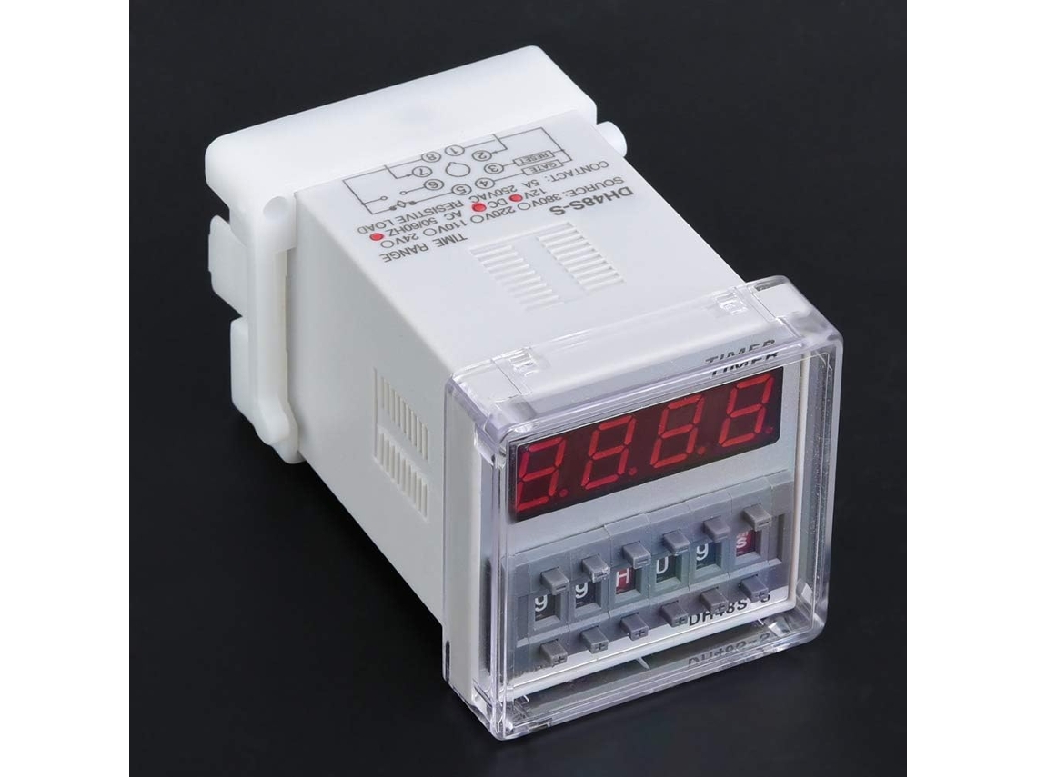 Relé De Retardo Tempo Temporizador Programável Com Display Led Dc