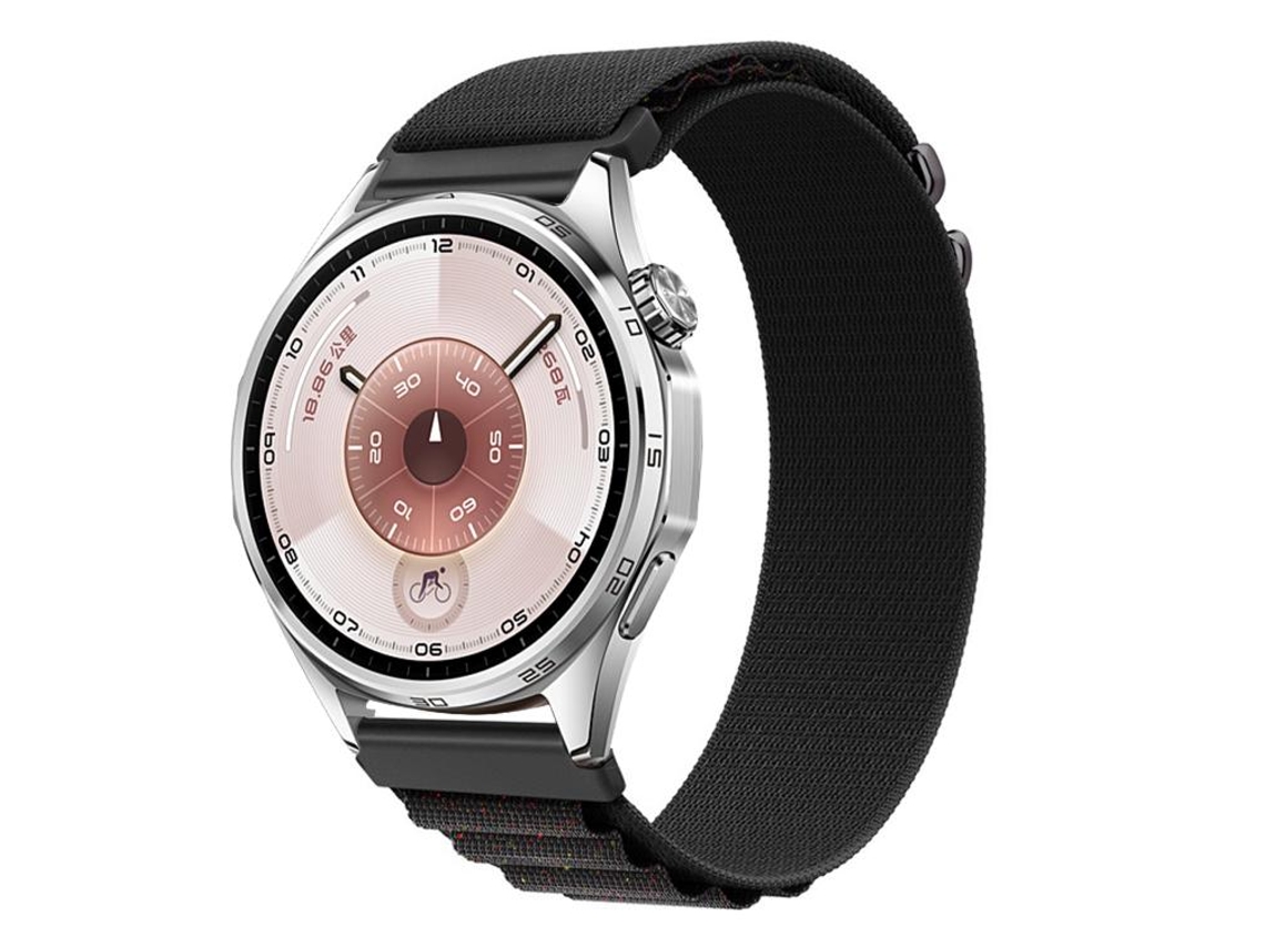 Bracelete para Huawei Watch Gt 6 Nylon Alpine Loop Preto com Bolinhas Arco-íris XIAOMOYU (46mm)