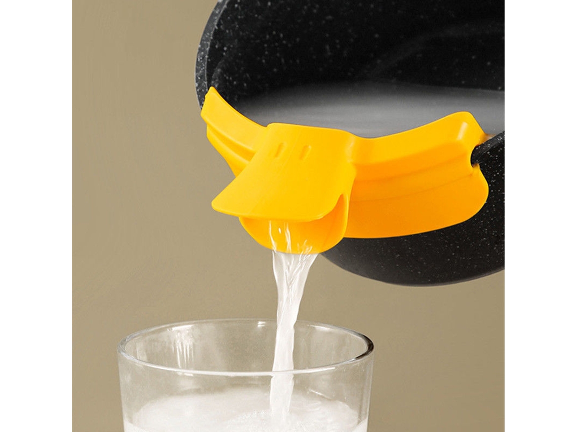 2 Peças De Bico Guia De Silicone Redondo Para Sopa, Quadrado, Evitar Respingos E Queimaduras
