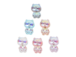 6pcs Decoração De Unhas Com Urso 3d Fofo Acessórios De Unhas Para Manicure Diy