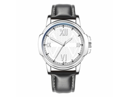 Relógio de Quartzo com Pulseira de Couro Pu Estilo Simples Fashion para Homens 4
